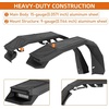 image:imageHooke Road Gladiator Aluminum Flat Fender Flares for 20182026 Jeep Wrangler JL amp Gladiator JT 98 Wide Front Fenders with Turn Signal Lights  2PCSJLJT  Front