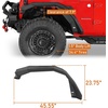 image:imageHooke Road Gladiator Aluminum Flat Fender Flares for 20182026 Jeep Wrangler JL amp Gladiator JT 98 Wide Front Fenders with Turn Signal Lights  2PCSJLJT  Front