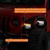image:imageHooke Road Gladiator Aluminum Flat Fender Flares for 20182026 Jeep Wrangler JL amp Gladiator JT 98 Wide Front Fenders with Turn Signal Lights  2PCSJLJT  Front