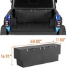 image:imageHooke Road Gladiator Bed Tool Box Lockable Cargo Storage for 20202026 Jeep Gladiator JT Solid Steel Waterproof Organizer Security Toolbox with Lock Keys
