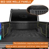 image:imageHooke Road Gladiator Side Bed MOLLE Panel Cargo Rack for 20202026 Jeep Gladiator JT Bed Rails Only  2PCS Wheel Well Tool Storage Organizer