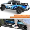 image:imageHooke Road Gladiator Side Steps Running Boards for 20202026 Jeep Gladiator JT 4Door 71 Drop Down Nerf Step Bars with Stainless Steel NonSlip Pads3Tube Side Steps