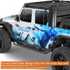 image:imageHooke Road Gladiator Side Steps Running Boards for 20202026 Jeep Gladiator JT 4Door 71 Drop Down Nerf Step Bars with Stainless Steel NonSlip Pads3Tube Side Steps