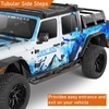 image:imageHooke Road Gladiator Side Steps Running Boards for 20202026 Jeep Gladiator JT 4Door 71 Drop Down Nerf Step Bars with Stainless Steel NonSlip Pads3Tube Side Steps