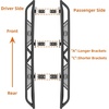 image:imageHooke Road Gladiator Side Steps Running Boards for 20202026 Jeep Gladiator JT 4Door 71 Drop Down Nerf Step Bars with Stainless Steel NonSlip Pads3Tube Side Steps