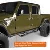 image:imageHooke Road Gladiator Side Steps Running Boards for 20202026 Jeep Gladiator JT 4Door 71 Drop Down Nerf Step Bars with Stainless Steel NonSlip Pads69 Drop Step Bars