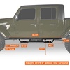 image:imageHooke Road Gladiator Side Steps Running Boards for 20202026 Jeep Gladiator JT 4Door 71 Drop Down Nerf Step Bars with Stainless Steel NonSlip Pads69 Drop Step Bars