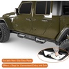 image:imageHooke Road Gladiator Side Steps Running Boards for 20202026 Jeep Gladiator JT 4Door 71 Drop Down Nerf Step Bars with Stainless Steel NonSlip Pads69 Drop Step Bars
