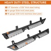 image:imageHooke Road Gladiator Side Steps Running Boards for 20202026 Jeep Gladiator JT 4Door 71 Drop Down Nerf Step Bars with Stainless Steel NonSlip PadsNonSlip Side Steps