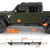 image:imageHooke Road Gladiator Side Steps Running Boards for 20202026 Jeep Gladiator JT 4Door 71 Drop Down Nerf Step Bars with Stainless Steel NonSlip PadsNonSlip Side Steps