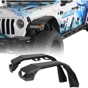 image:imageHooke Road Gladiator 112 Wide Front Fender Flares for 20182026 Jeep Wrangler JL amp Gladiator JT 2 PCS High Clearance Fenders Mud Guards Using Factory Turn Signal LightsJLJT  Front