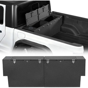 image:imageHooke Road Gladiator Bed Tool Box Lockable Cargo Storage for 20202026 Jeep Gladiator JT Solid Steel Waterproof Organizer Security Toolbox with Lock Keys