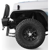 image:imageHooke Road TJ Front Bumper Brush Grille Guard for 19872006 Jeep Wrangler YJ TJ Solid Steel Rock Crawler Bumper with Full Bull Bar LED Lights Robust DRings