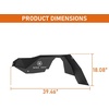 image:imageHooke Road Wrangler YJ Front Inner Fender Liners for 19871995 Jeep Wrangler YJ 2 PCS Classic Wheel Well Liner Splash Mud Guard Covers Black Steel