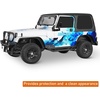image:imageHooke Road Wrangler YJ Front Inner Fender Liners for 19871995 Jeep Wrangler YJ 2 PCS Classic Wheel Well Liner Splash Mud Guard Covers Black Steel