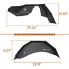 image:imageHooke Road Wrangler YJ Front and Rear Inner Fender Liners Set for 19871995 Jeep Wrangler YJ 4 PCS Black Steel Classic Mud Guards Wheel Well Fenders