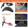 image:imageHooke Road Wrangler YJ Front and Rear Inner Fender Liners Set for 19871995 Jeep Wrangler YJ 4 PCS Black Steel Classic Mud Guards Wheel Well Fenders