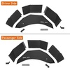 image:imageHooke Road Wrangler YJ Rear Inner Fender Liners for 19871995 Jeep Wrangler YJ Black Steel Classic Mud Guards Wheel Well Fenders  2 PCS
