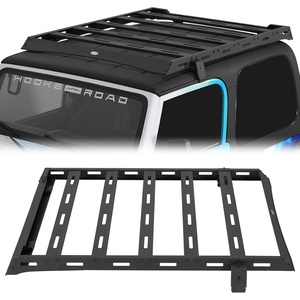 image:imageHooke Road TJ Roof Rack Platform Steel Cross Bars for 19972006 Jeep Wrangler TJ Hardtop Exclude Unlimited Overland Rooftop Cargo Basket Camping Luggage Carrier Rails