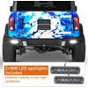 image:imageHooke Road 2126 Bronco Rear Bumper for 20212026 Ford BroncoExclude Bronco Sport amp Raptor Offroad Heavy Duty Steel Back Bumper with 218W LED Lights Sensor Holes