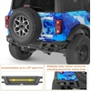 image:imageHooke Road 2126 Bronco Tubular Rear Bumper for 20212026 Ford Bronco Exclude Bronco Sport amp Raptor Baja Offroad Design Sturdy Steel Back Bumper with 29W LED Lights Sensor Holes
