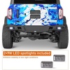 image:imageHooke Road 2126 Bronco Tubular Rear Bumper for 20212026 Ford Bronco Exclude Bronco Sport amp Raptor Baja Offroad Design Sturdy Steel Back Bumper with 29W LED Lights Sensor Holes