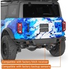 image:imageHooke Road 2126 Bronco Tubular Rear Bumper for 20212026 Ford Bronco Exclude Bronco Sport amp Raptor Baja Offroad Design Sturdy Steel Back Bumper with 29W LED Lights Sensor Holes