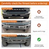 image:imageHooke Road Bronco Bumper Bull Bar Brush Guard for 20212026 Ford Bronco ONLY for Models with Factory Modular Steel Front Bumper Grille Protector wLight Bar Mount