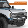 image:imageHooke Road Bronco Bumper Bull Bar Brush Guard for 20212026 Ford Bronco ONLY for Models with Factory Modular Steel Front Bumper Grille Protector wLight Bar Mount
