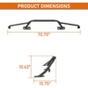 image:imageHooke Road Bronco Bumper Bull Bar Brush Guard for 20212026 Ford Bronco ONLY for Models with Factory Modular Steel Front Bumper Grille Protector wLight Bar Mount