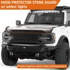 image:imageHooke Road Bronco Hood Protector Bug Shields Deflector Guard wAmber Running Lights for 20212026 Ford Bronco Excludes Sport