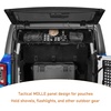 image:imageHooke Road Bronco Overhead MOLLE Panel Roll Bar Storage Rack for 20212026 Ford Bronco 4 Door Hardtops Exclude Bronco Sport amp Raptor Rear Trunk Cargo Organizer