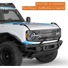 image:imageHooke Road Bronco Push Bull Bar Brush Guard for 20212026 Ford Bronco ONLY for Models with Factory Modular Steel Front Bumper Integrated Mount for 17 Light Bar or Pod Lights