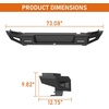 image:imageHooke Road Bronco Sleek Rear Bumper wLED Lights for 20212026 Ford Bronco 24 Doors Exclude Bronco Sport amp Raptor Street Style Bumper Works with Backup Sensors and Receiver Hitch