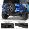 image:imageHooke Road Bronco Sleek Rear Bumper wLED Lights for 20212026 Ford Bronco 24 Doors Exclude Bronco Sport amp Raptor Street Style Bumper Works with Backup Sensors and Receiver Hitch