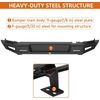 image:imageHooke Road Bronco Sleek Rear Bumper wLED Lights for 20212026 Ford Bronco 24 Doors Exclude Bronco Sport amp Raptor Street Style Bumper Works with Backup Sensors and Receiver Hitch