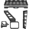 image:imageHooke Road Bronco Tailgate Spare Tire Cargo Basket Rack for 20212026 Ford Bronco 24 Doors Exclude Bronco Sport Rear Cargo Storage Tray for Overlanding Gear