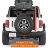 image:imageHooke Road Bronco Tailgate Spare Tire Cargo Basket Rack for 20212026 Ford Bronco 24 Doors Exclude Bronco Sport Rear Cargo Storage Tray for Overlanding Gear