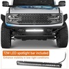image:imageHooke Road Bronco Tube Front Bumper For 20212026 Ford Bronco Not for Bronco Sport amp Raptor Baja Style for Street Driving amp Light OffRoad Sturdy Steel Bumper with 72W LED Light Bar