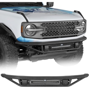 image:imageHooke Road Bronco Tube Front Bumper For 20212026 Ford Bronco Not for Bronco Sport amp Raptor Baja Style for Street Driving amp Light OffRoad Sturdy Steel Bumper with 72W LED Light Bar