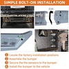 image:imageHooke Road 1421 Tundra Front Bumper for 20142021 Toyota Tundra Full Width Sturdy Steel Bumper Guard with LED Lights Sensor Holes License Plate Bracket