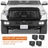image:imageHooke Road 1421 Tundra Front Bumper for 20142021 Toyota Tundra Full Width Sturdy Steel Bumper Guard with LED Lights Sensor Holes License Plate Bracket