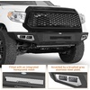 image:imageHooke Road 2021 Tundra Front and Rear Bumper Set for 20142021 Toyota Tundra Rugged Design for Daily Driving amp Light OffRoad Solid Steel Bumper Guard with LED Lights amp License Plate Bracket