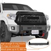image:imageHooke Road Front and Rear Bumper Set for 20142021 Toyota Tundra Heavy Duty Steel Rock Crawler Bumpers with Winch Plate amp Dring Mounts