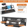 image:imageHooke Road Front and Rear Bumper Set for 20142021 Toyota Tundra Heavy Duty Steel Rock Crawler Bumpers with Winch Plate amp Dring Mounts