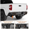 image:imageHooke Road Tubular Steel Rear Bumper for 20142021 Toyota Tundra Pickup Trucks Lightweight Overland Replacement Bumper Guard with LED Spotlights amp DRing Mounts No Drill Installation