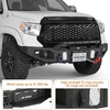 image:imageHooke Road Tundra Offroad Front Bumper wBull Bar Guard for 20142021 Toyota Tundra Regular Cab Double Cab CrewMax Rugged Design Steel Bumper with Winch Plate LED Lights Sensor Holes