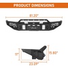 image:imageHooke Road Tundra Offroad Front Bumper wBull Bar Guard for 20142021 Toyota Tundra Regular Cab Double Cab CrewMax Rugged Design Steel Bumper with Winch Plate LED Lights Sensor Holes