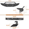 image:imageHooke Road Tundra Offroad Front and Rear Bumpers Set for 20142021 Toyota Tundra Rugged Style Full Width Steel Bumper Armor Guard with Turn Signal Lights amp Dring Mounts