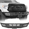 image:imageHooke Road 1421 Tundra Front Bumper for 20142021 Toyota Tundra Full Width Sturdy Steel Bumper Guard with LED Lights Sensor Holes License Plate Bracket
